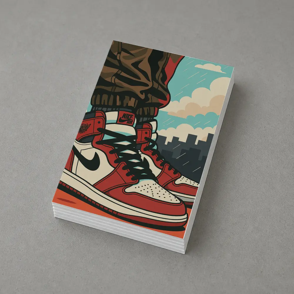 Air Jordan One Sneakers City Skyline Pop Art – Postcards