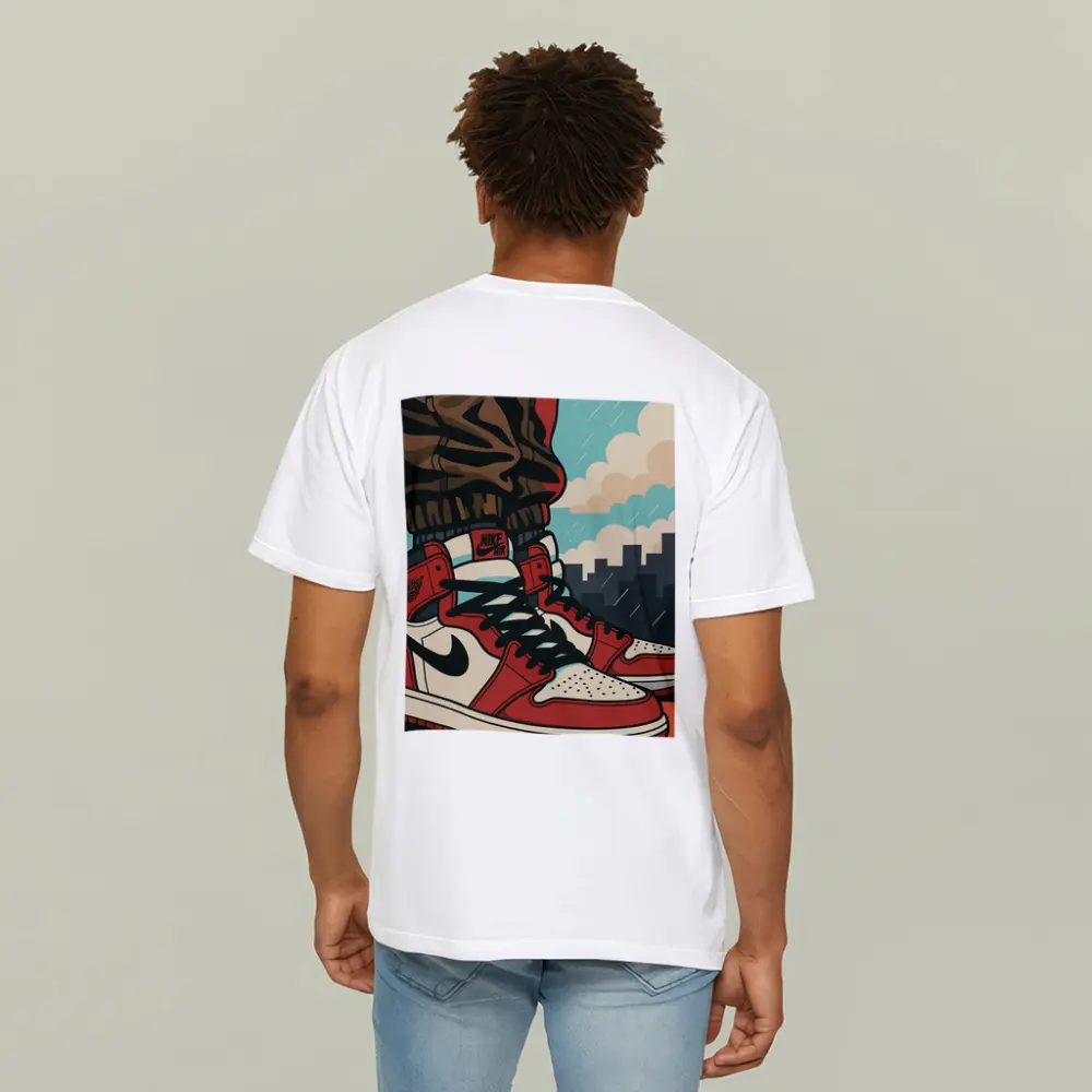 Air Jordan One Sneakers City Skyline Pop Art – T-Shirts