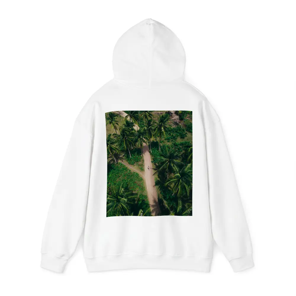 Aerial Palm Tree Path Tropical Forest – Hoodies