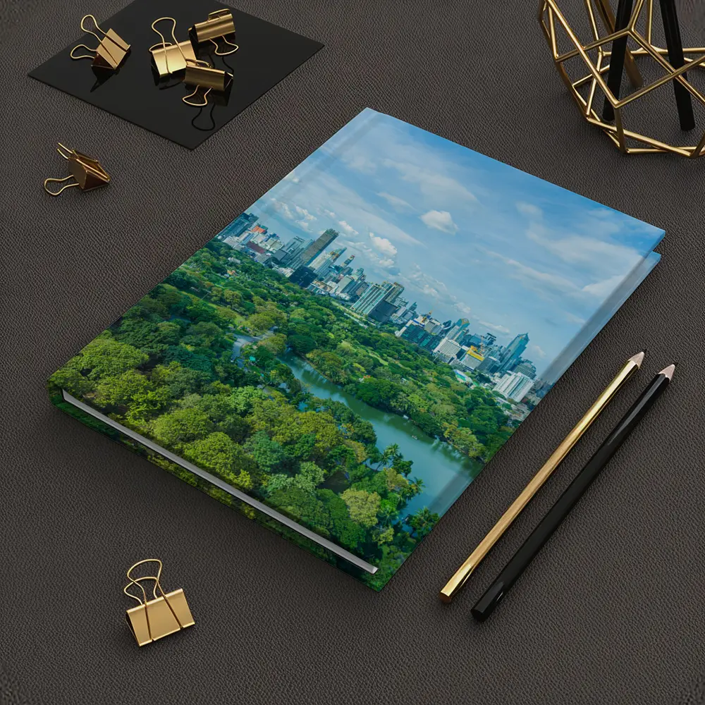 Bangkok City Skyline Above Lush Green Park – Notebooks