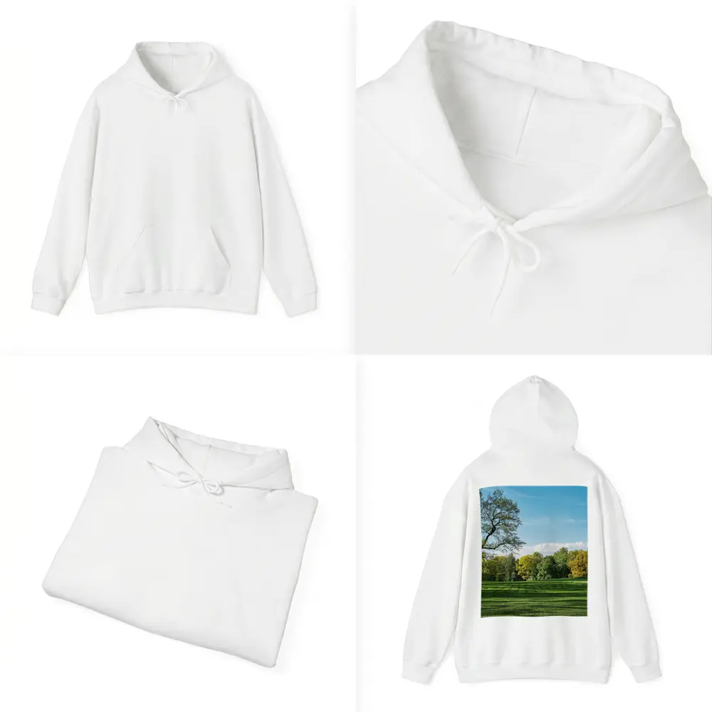 Green Park Meadow Blue Sky Trees – Hoodies
