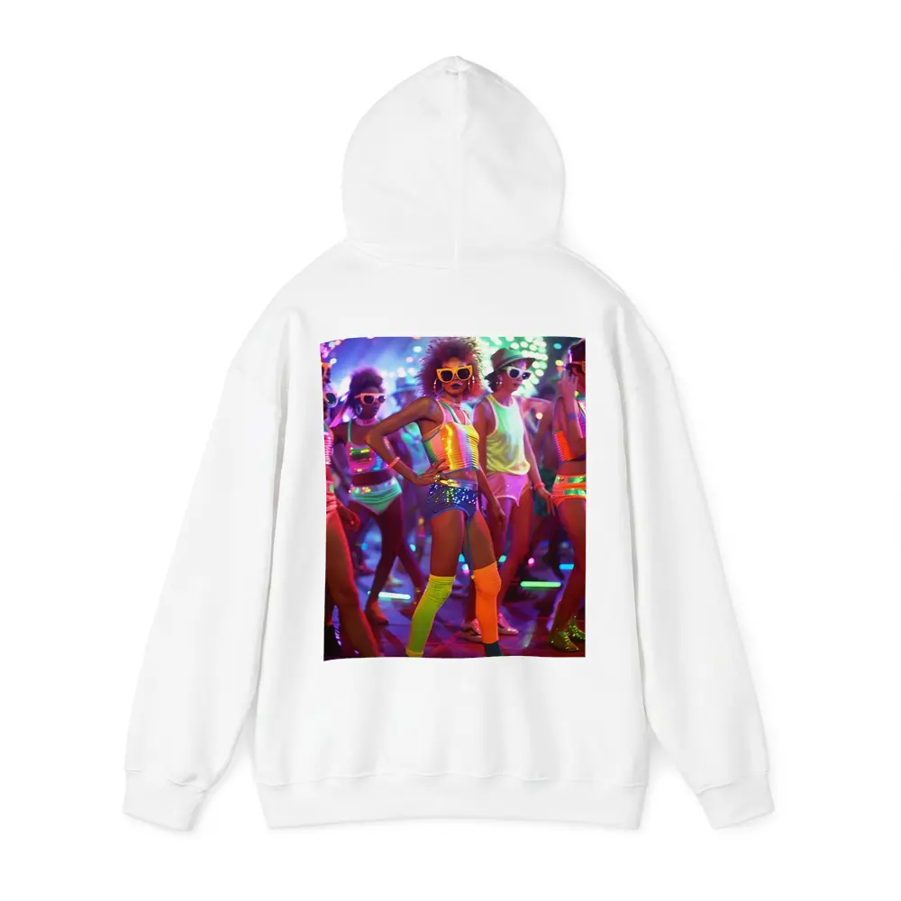 Retro Disco Dancers Neon Dance Floor – Hoodies
