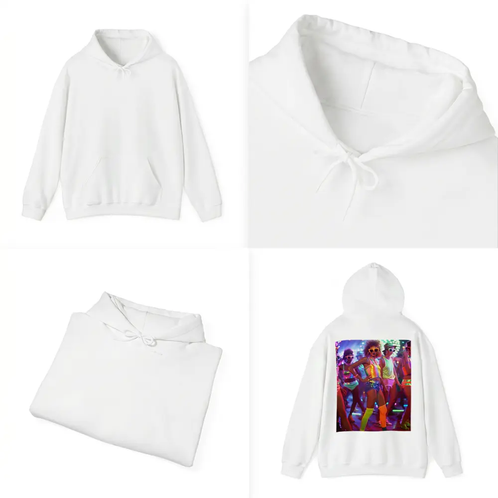 Retro Disco Dancers Neon Dance Floor – Hoodies