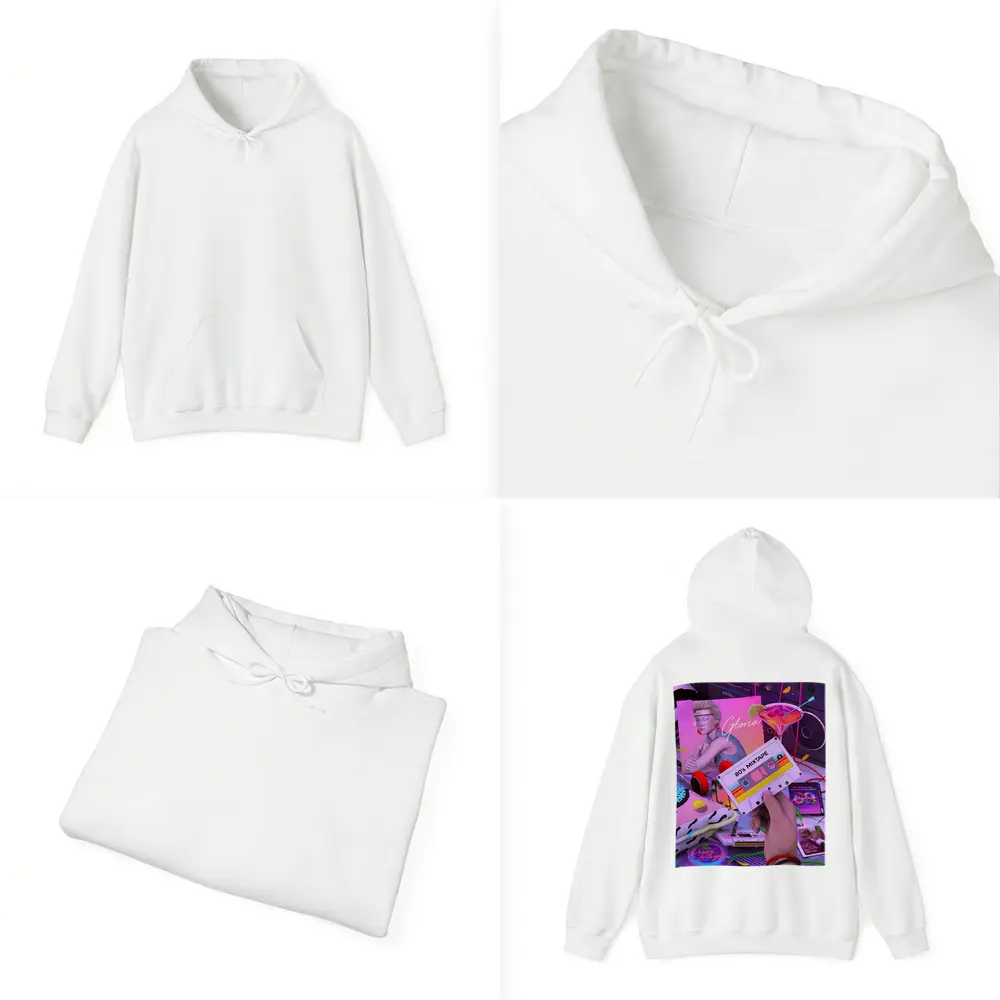 Eighties Mixtape Cassette Tape Neon Scene – Hoodies