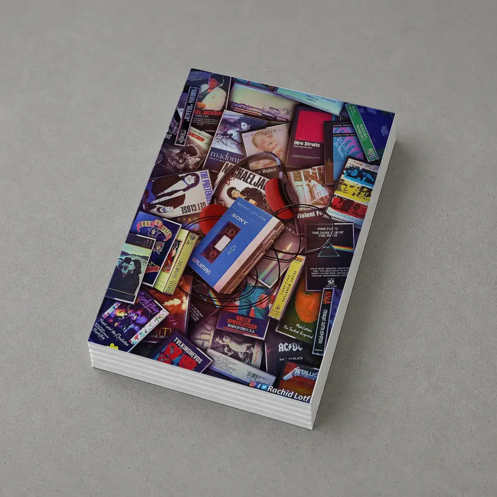 Retro Cassette Tapes Music Collection Flat Lay – Postcards