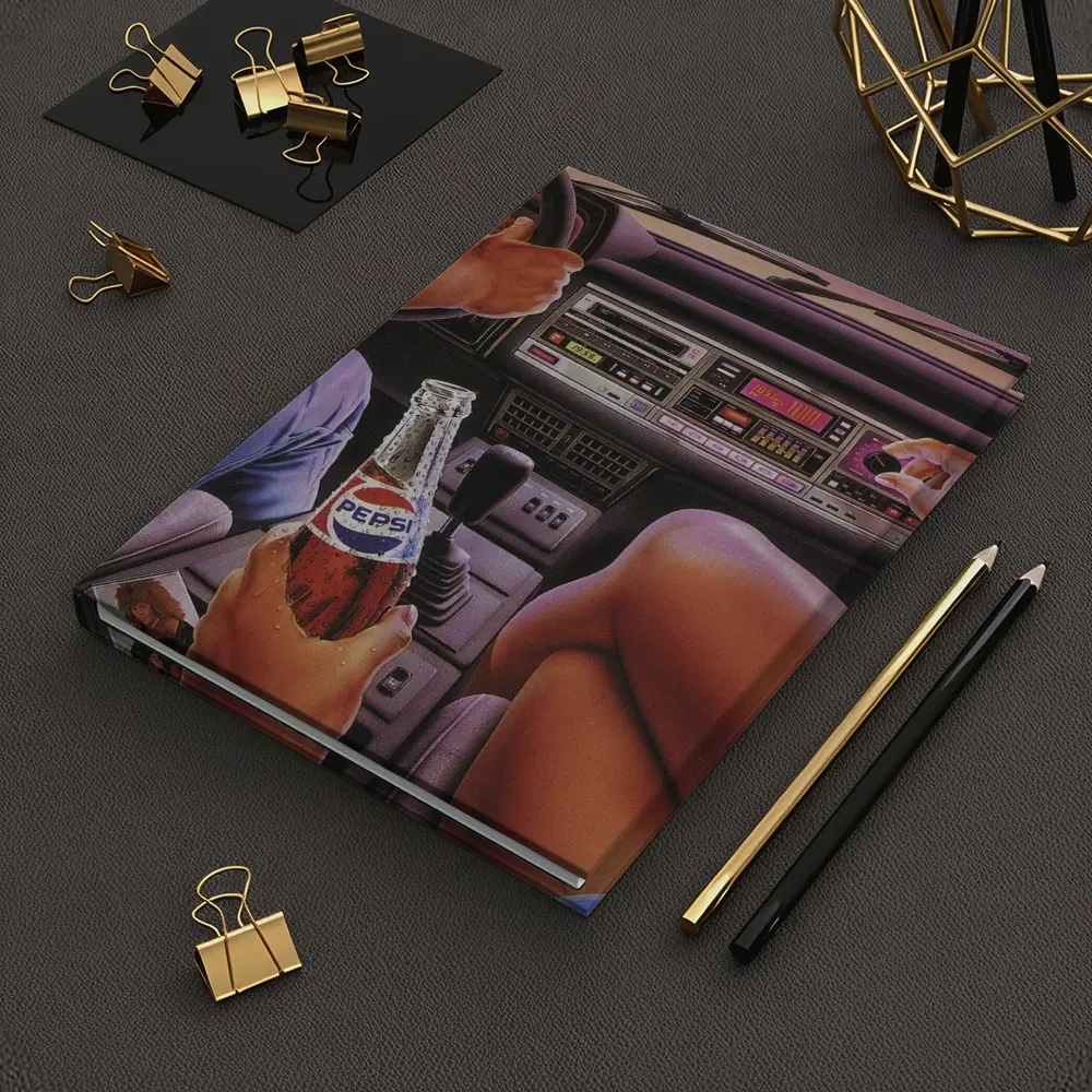 Retro Eighties Car Interior Pepsi Illustration – Notebooks