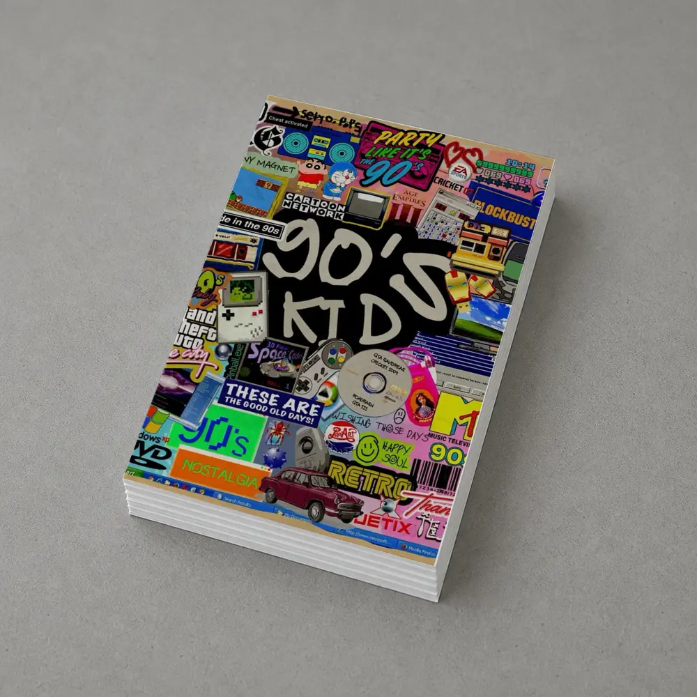 Nineties Kid Retro Nostalgia Collage Art – Postcards