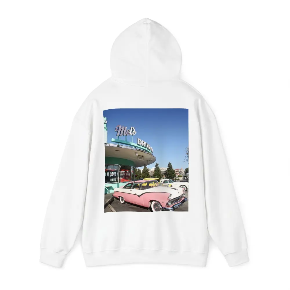 Pink Ford Crown Victoria at Mels Diner – Hoodies