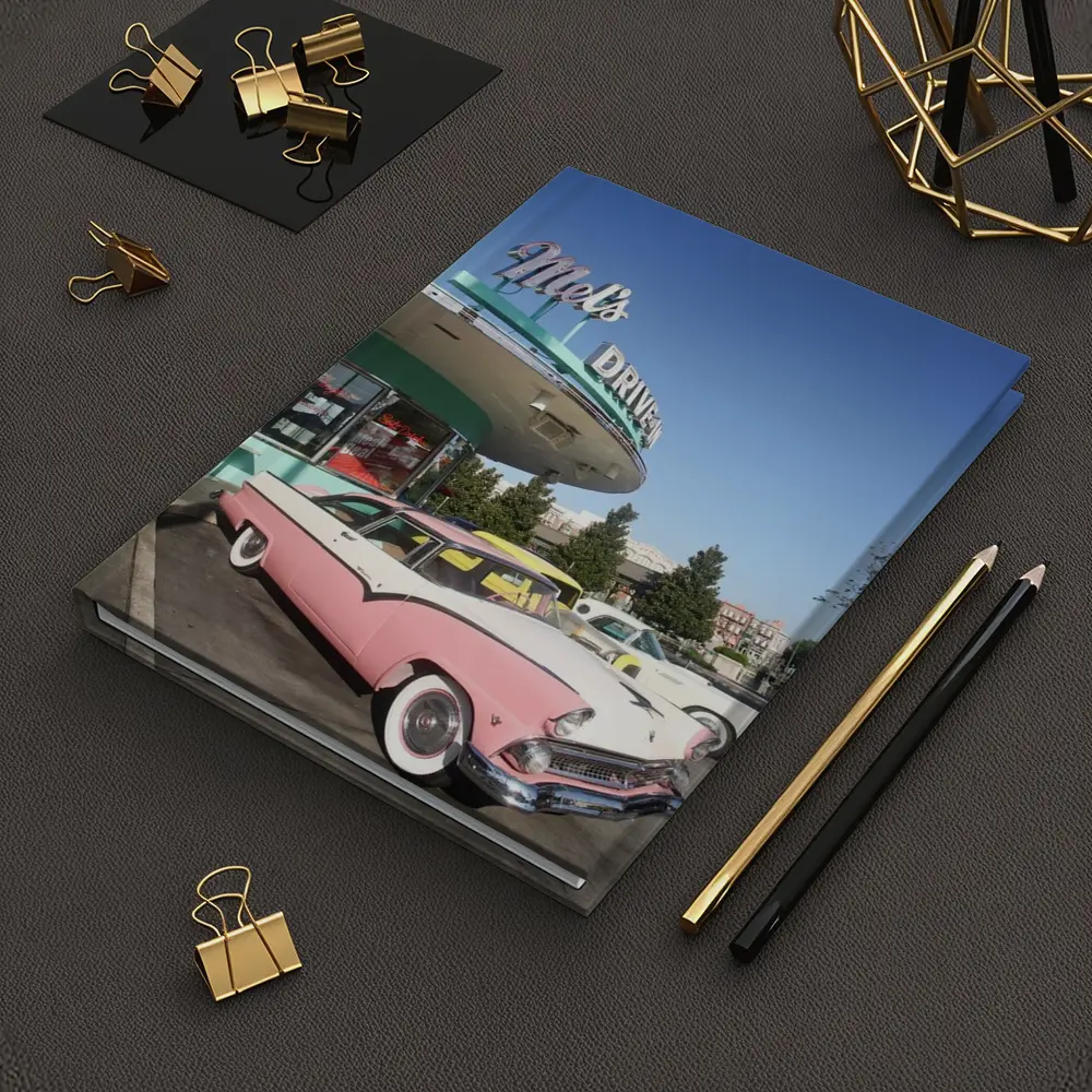 Pink Ford Crown Victoria at Mels Diner – Notebooks