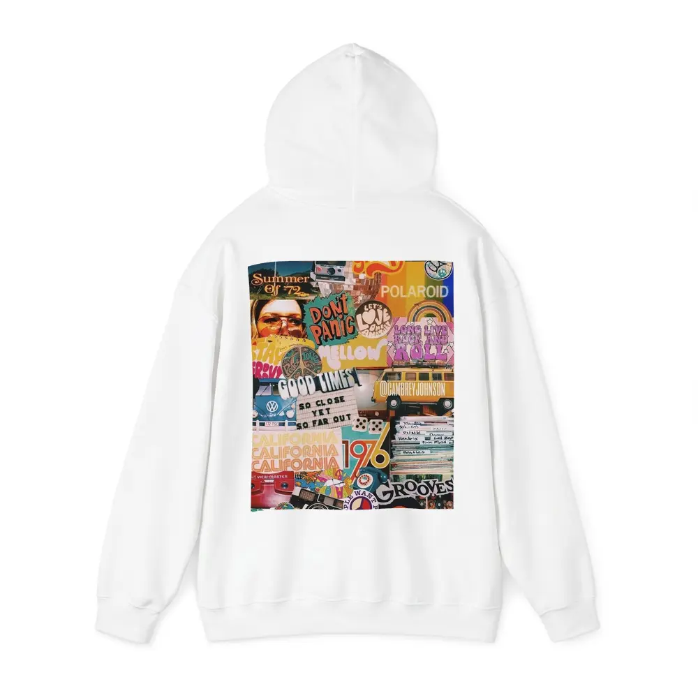 Retro Seventies Groovy Collage Wall Art – Hoodies