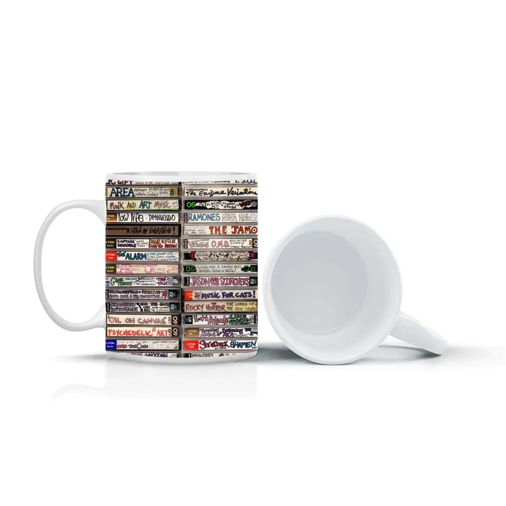 Retro Mixtape Cassette Collection Wall Art – Mugs