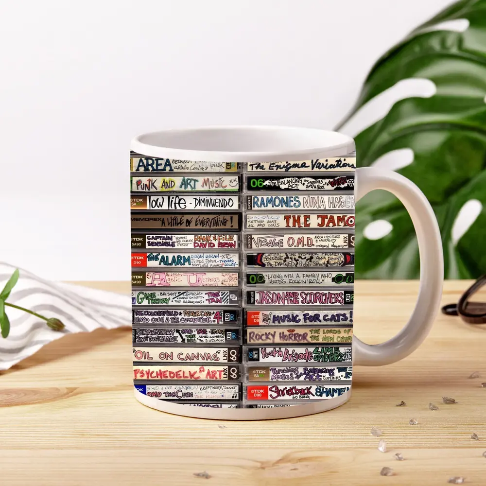 Retro Mixtape Cassette Collection Wall Art – Mugs