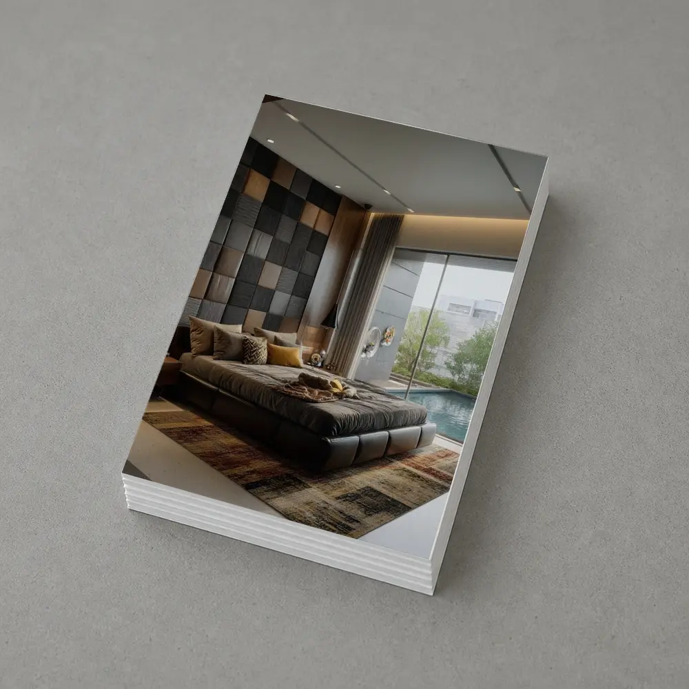Luxury Modern Bedroom With Pool View – Postcards