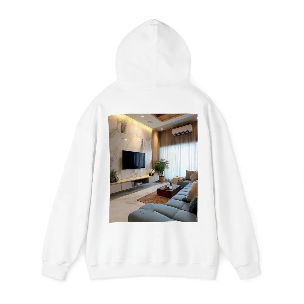 Modern Living Room Marble Wall Interior Design – Hoodies