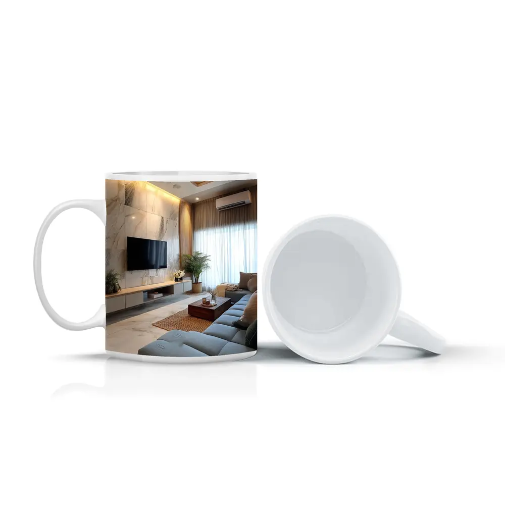 Modern Living Room Marble Wall Interior Design – Mugs