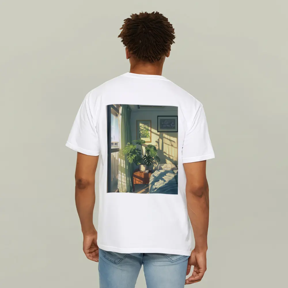 Anime Bedroom Morning Light Monstera Plant – T-Shirts