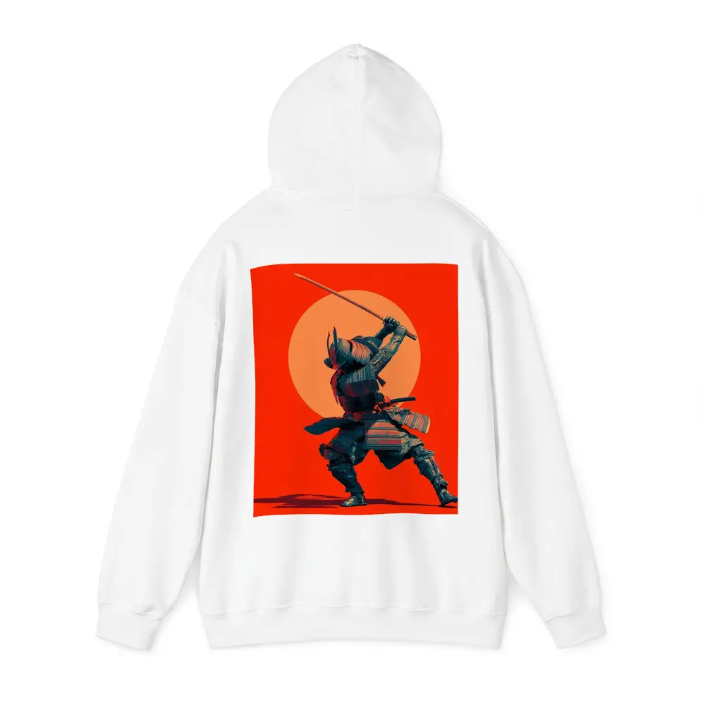 Samurai Warrior Sword Strike Red Sun – Hoodies