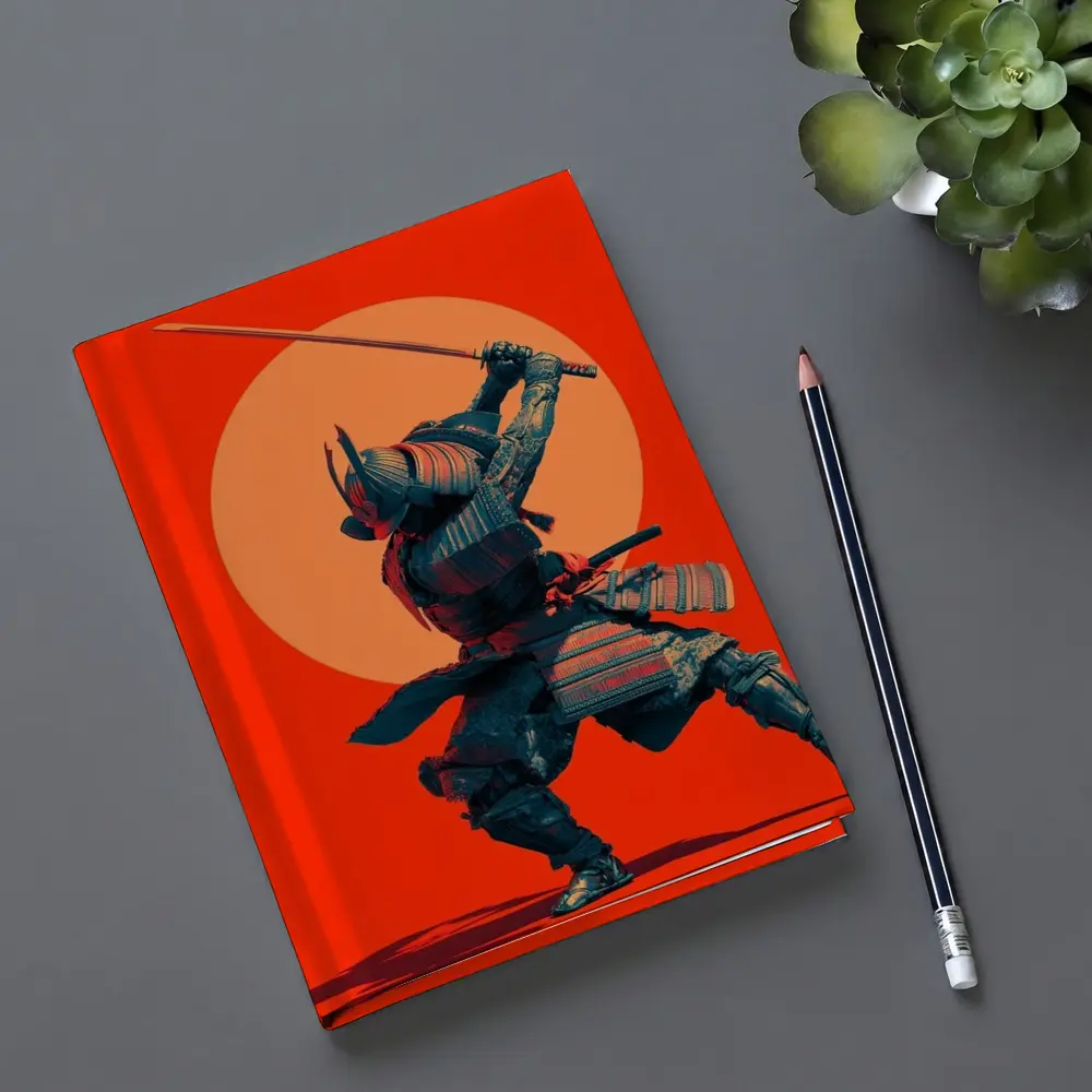 Samurai Warrior Sword Strike Red Sun – Notebooks
