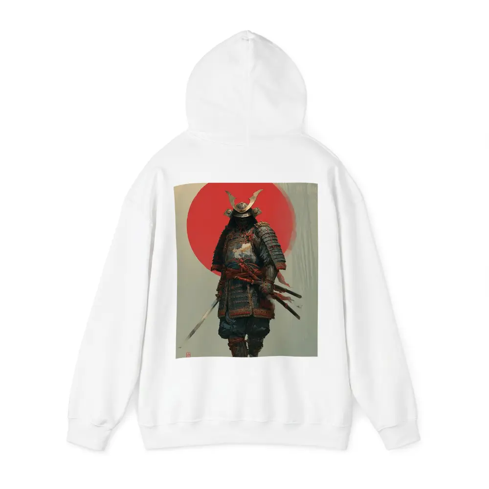 Samurai Warrior Red Sun Misty Forest – Hoodies