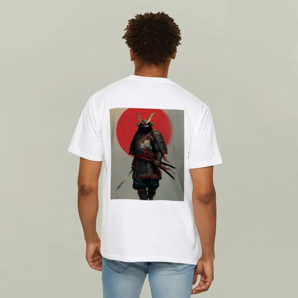 Samurai Warrior Red Sun Misty Forest – T-Shirts