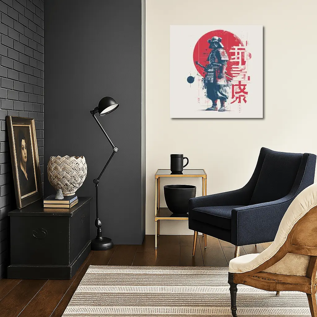 Darth Vader Samurai Red Sun Japanese Art – Wall Art