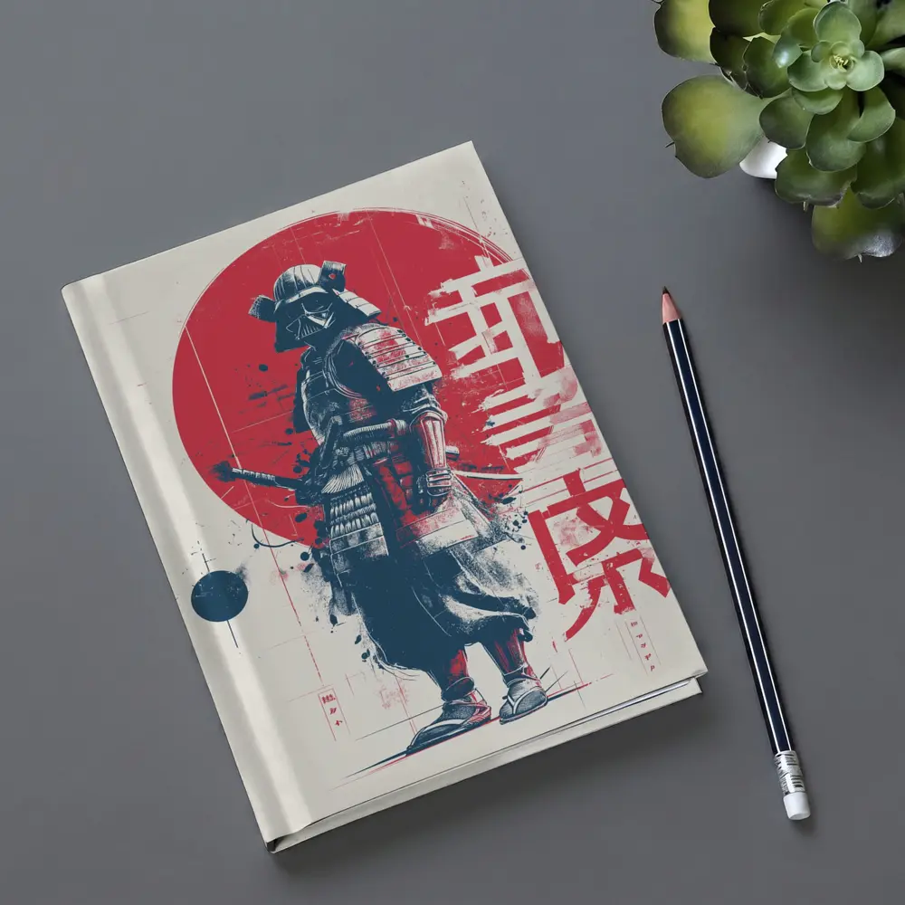 Darth Vader Samurai Red Sun Japanese Art – Notebooks