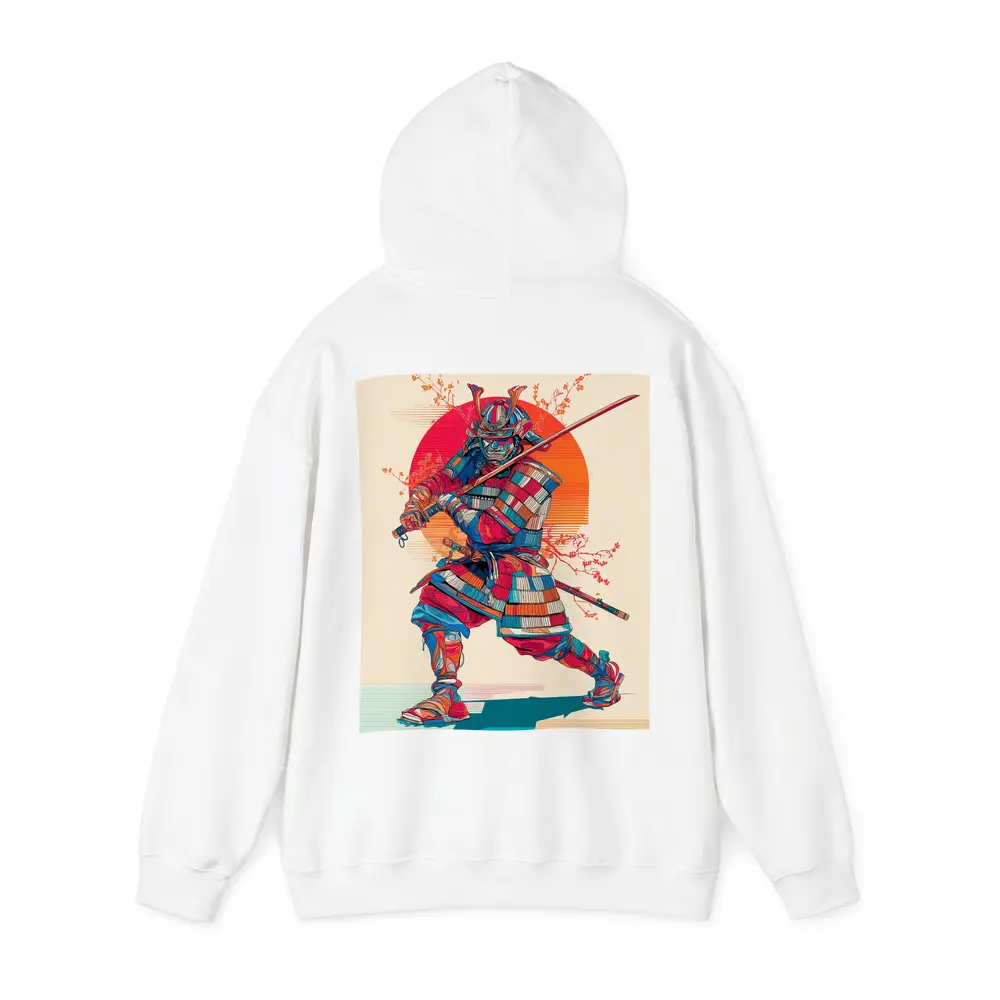 Samurai Warrior Red Sun Cherry Blossoms – Hoodies