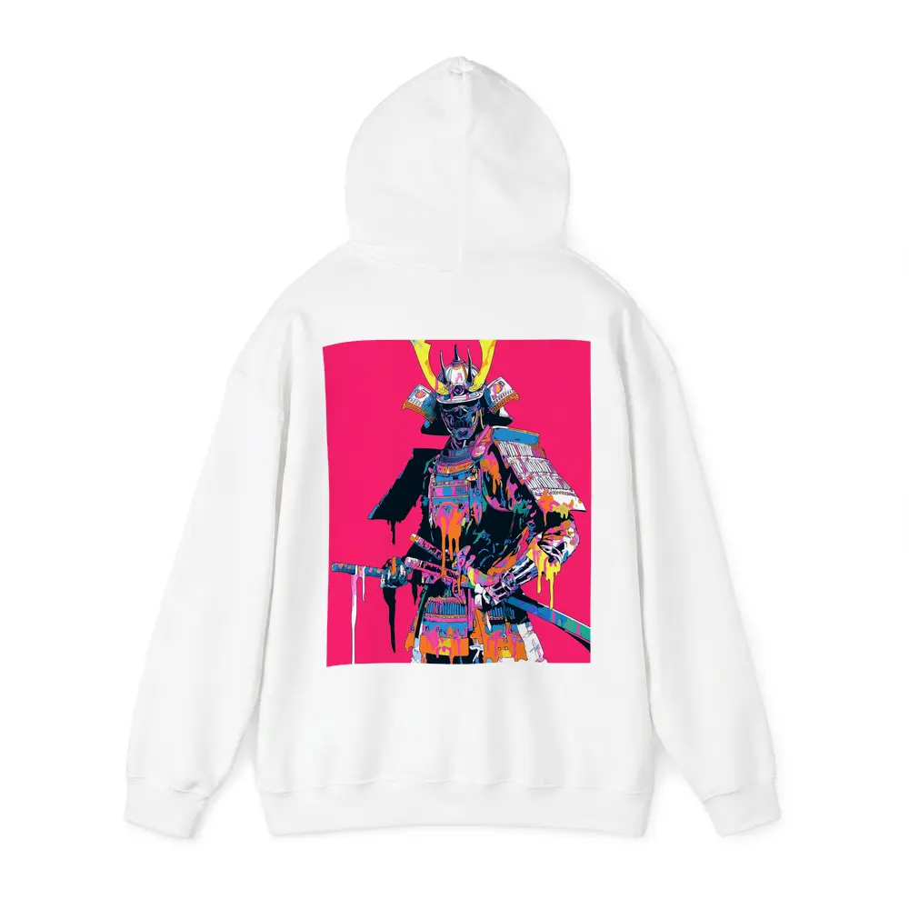 Neon Samurai Warrior Pink Pop Art – Hoodies