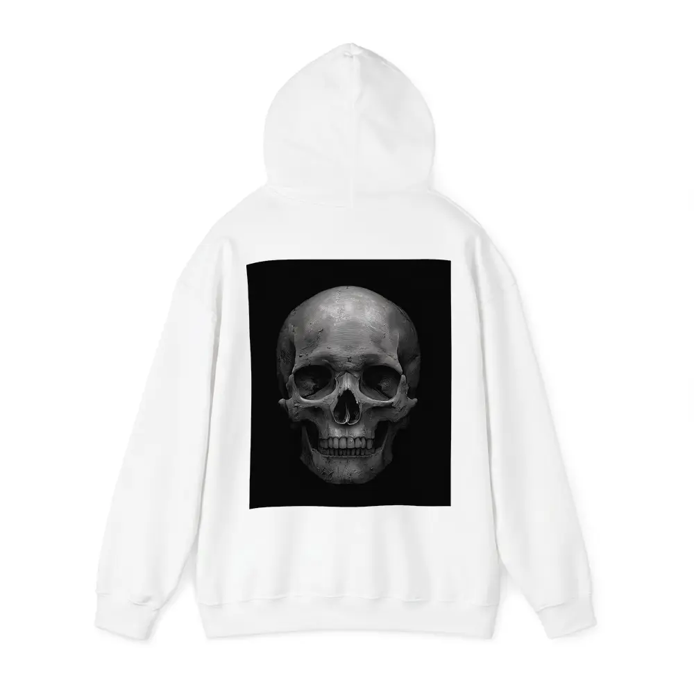 Human Skull Black Background Dark Art – Hoodies