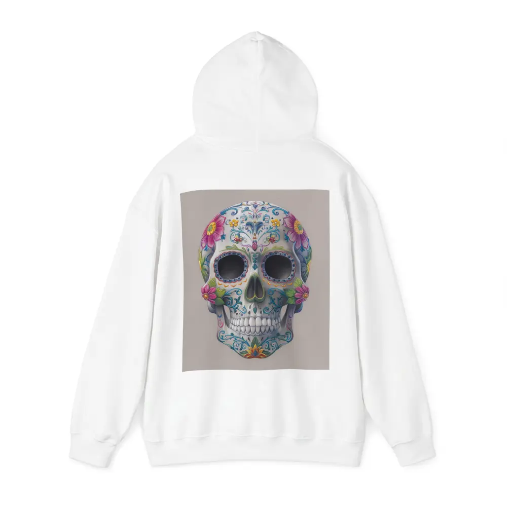 Sugar Skull Floral Day Of Dead Art – Hoodies