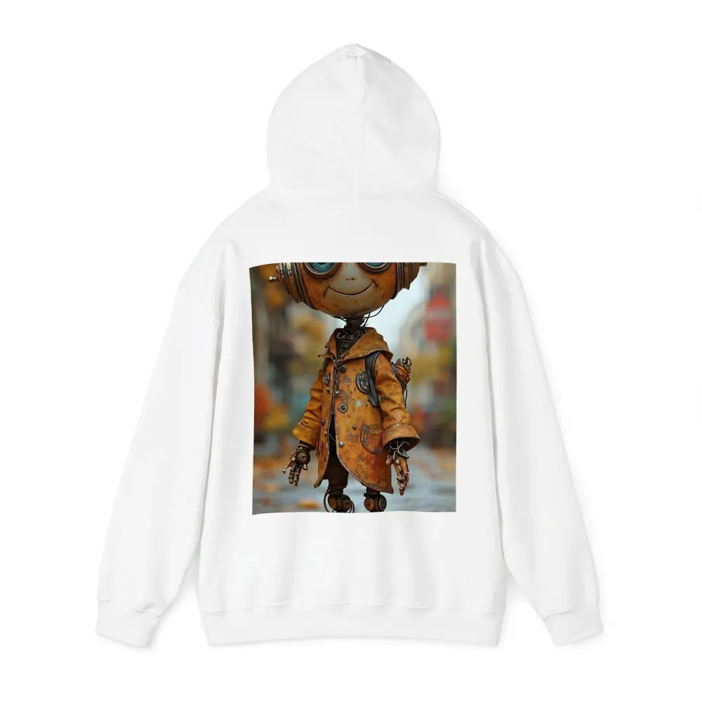 Rusty Robot Child Walking Autumn City Street – Hoodies