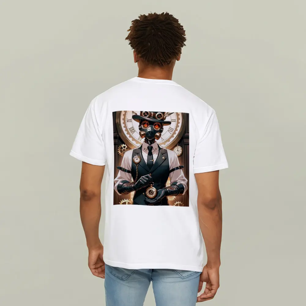 Steampunk Robot Dog Top Hat Clocks – T-Shirts