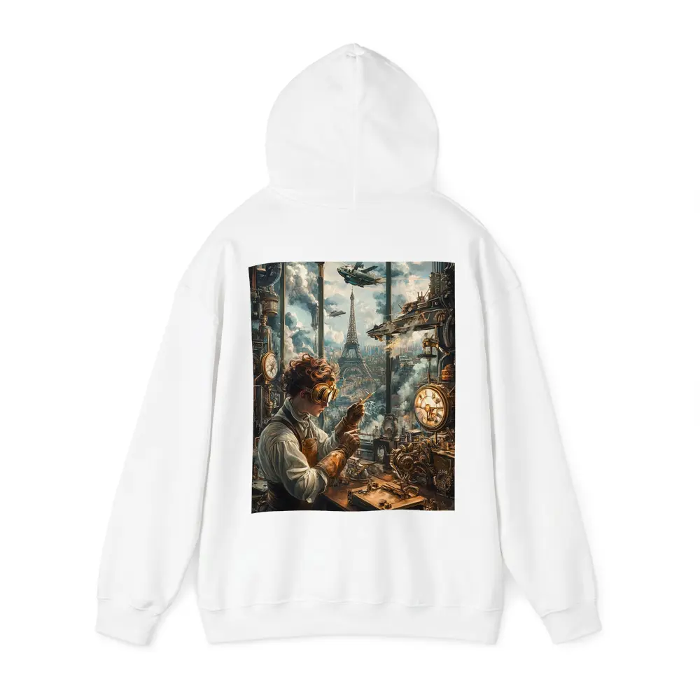 Steampunk Inventor Workshop Eiffel Tower Paris – Hoodies