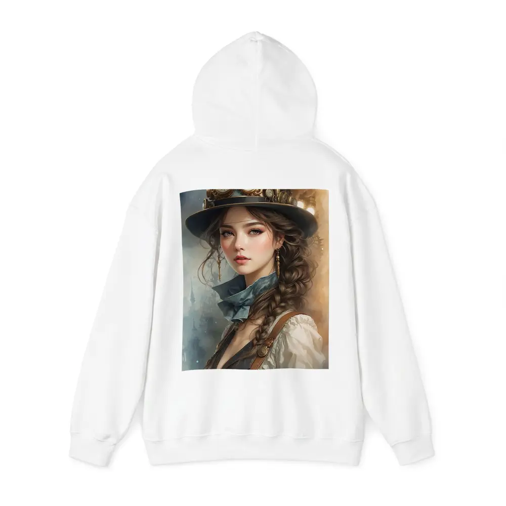 Steampunk Girl Portrait Fantasy Watercolor Art – Hoodies