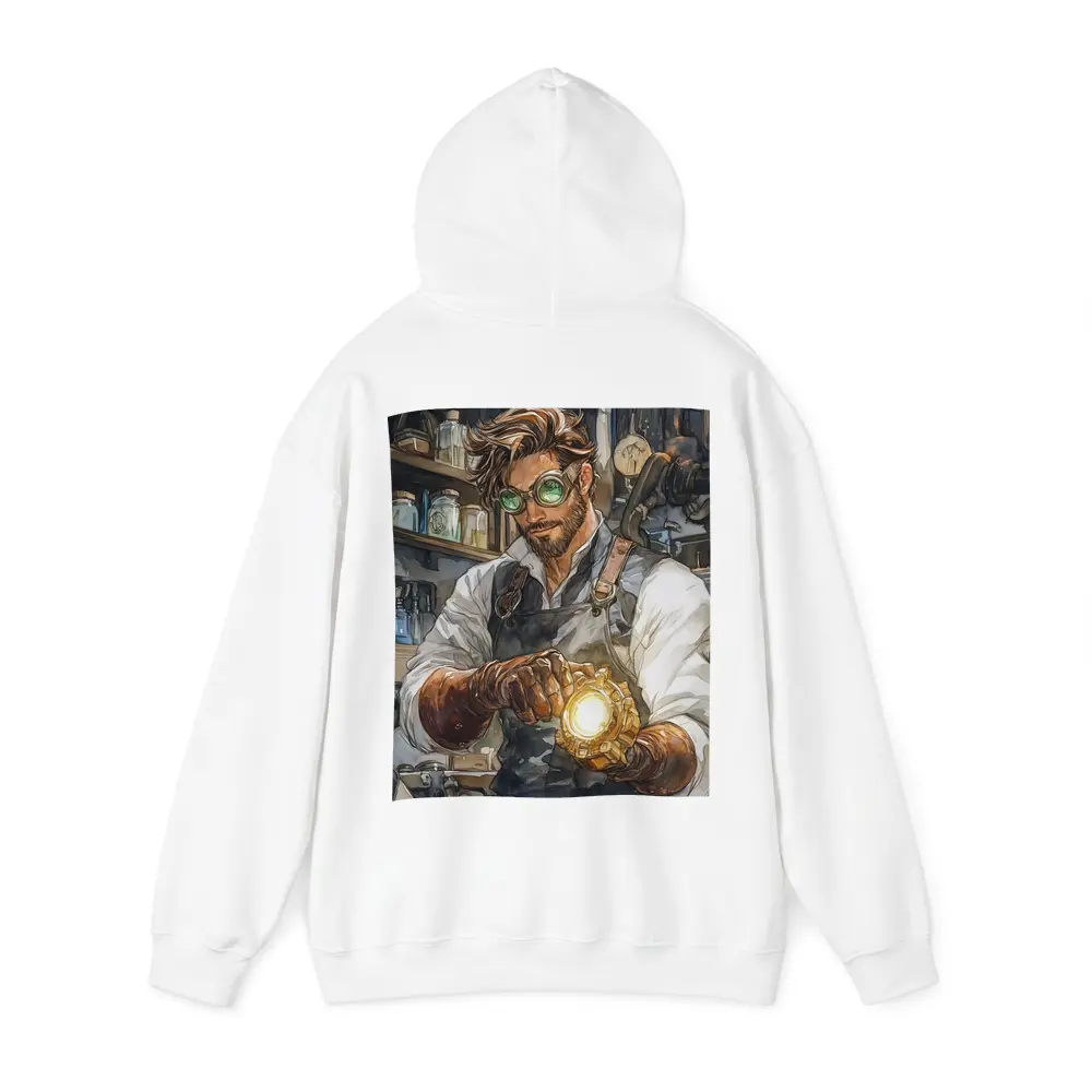 Steampunk Mechanic Watercolor Art Workshop Scene – Hoodies