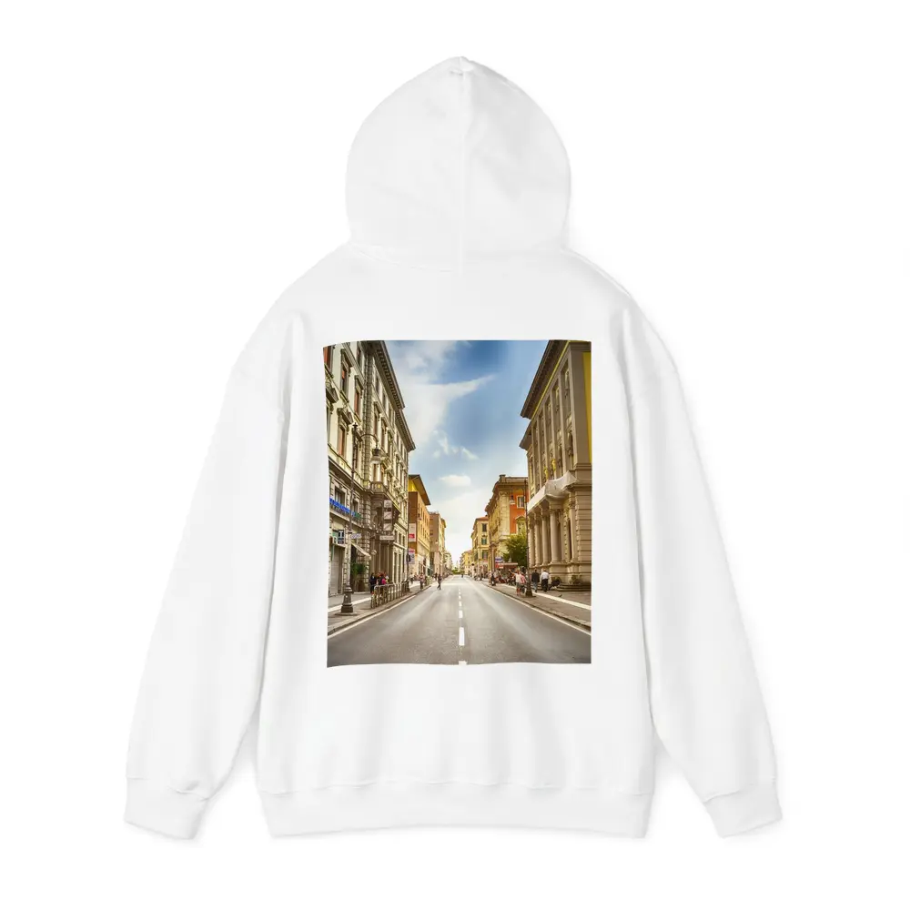 Italian City Street Sunny Day Urban – Hoodies