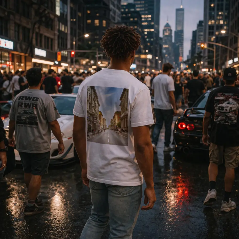 Italian City Street Sunny Day Urban – T-Shirts