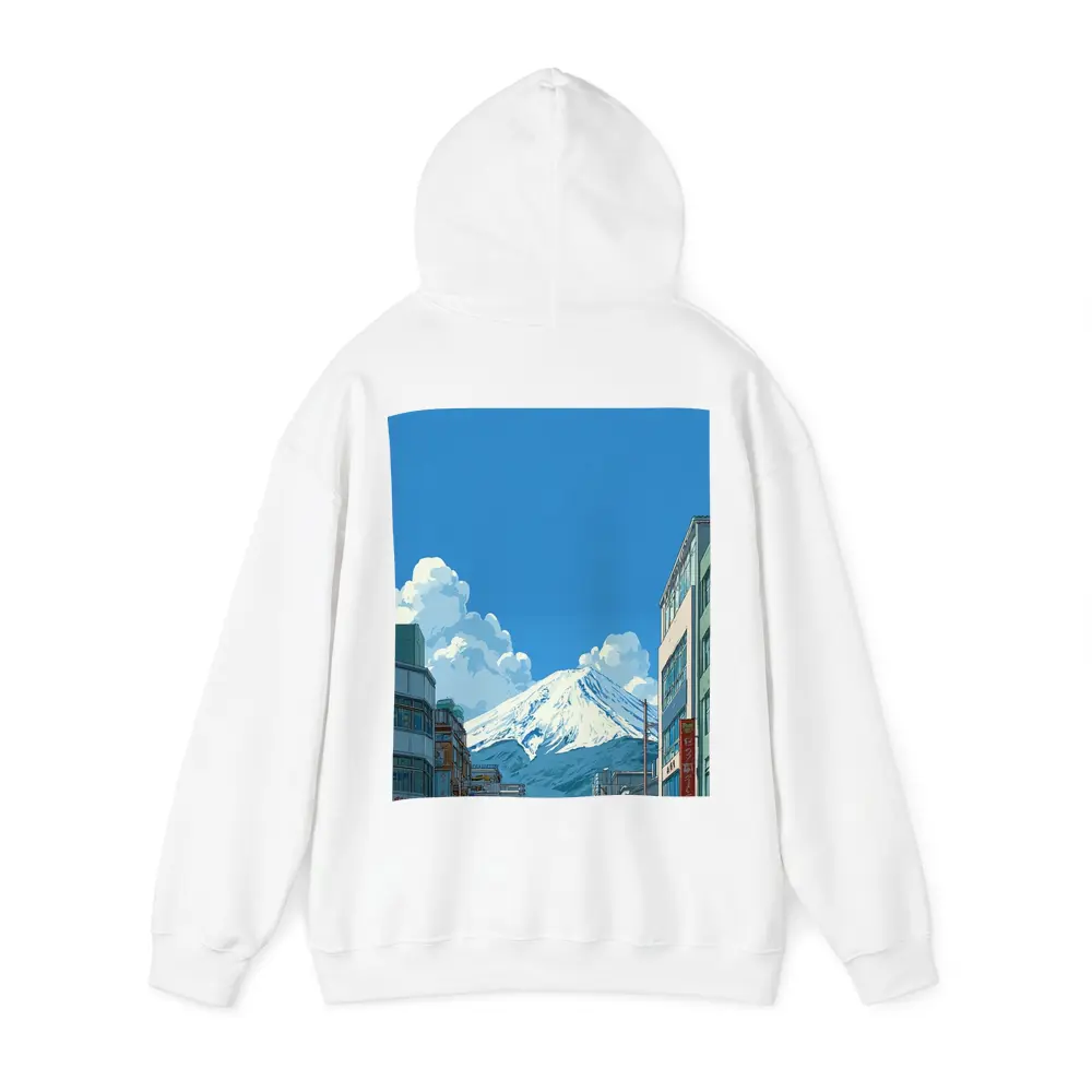 Mount Fuji Anime Style Japan City Street – Hoodies