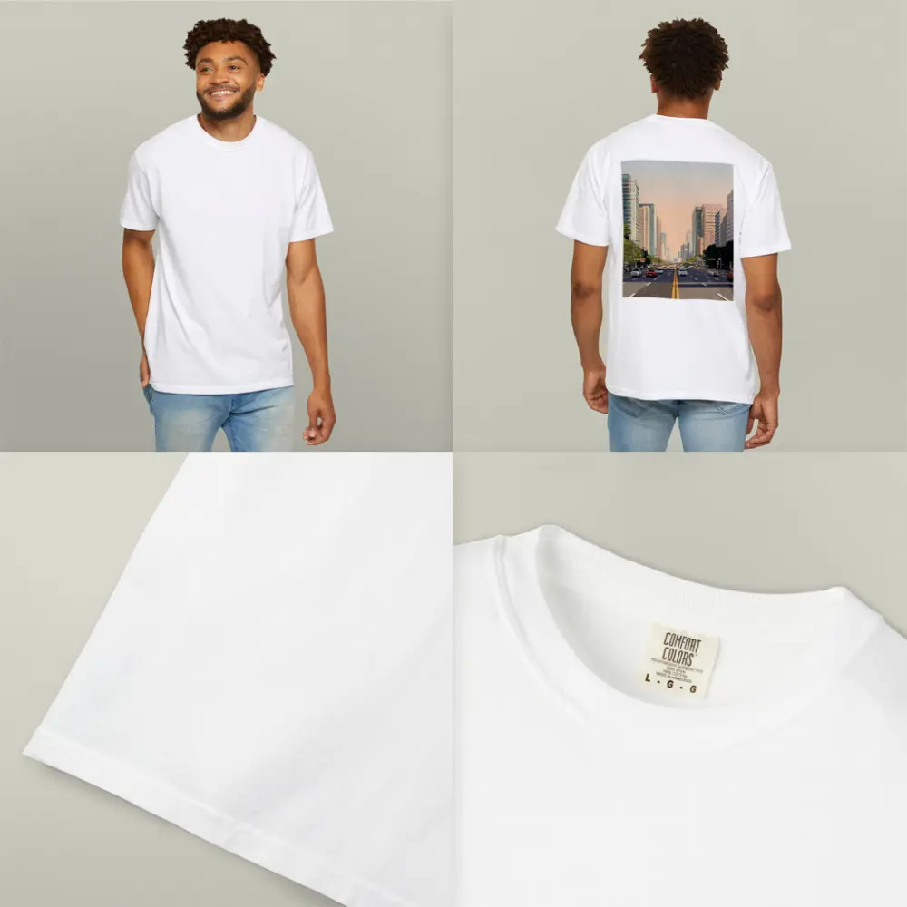 Wide City Boulevard Illustration Minimal Art – T-Shirts