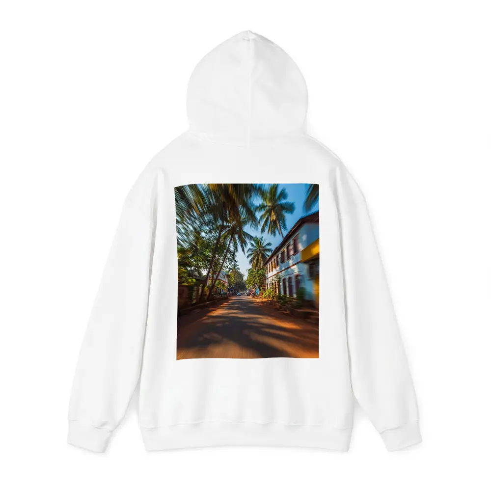 Tropical Street Road Palm Trees India – Hoodies