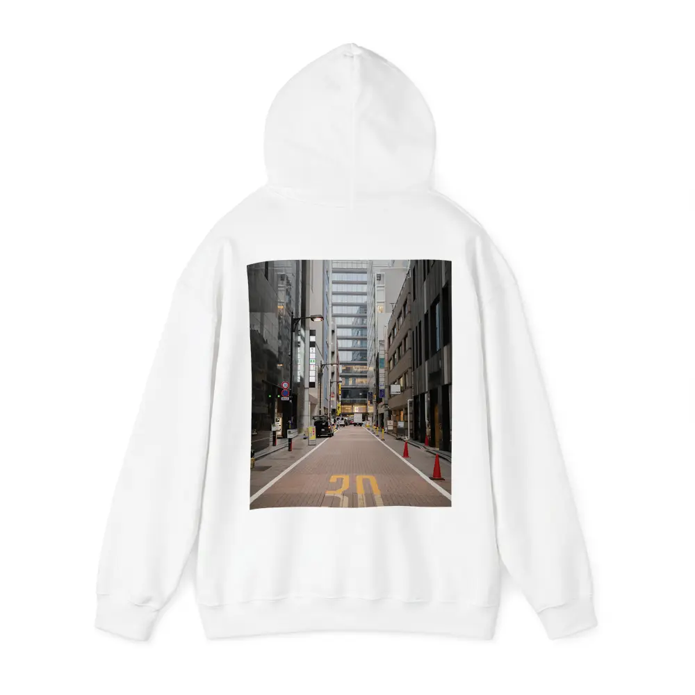 Tokyo Japan Empty Street Urban Buildings – Hoodies