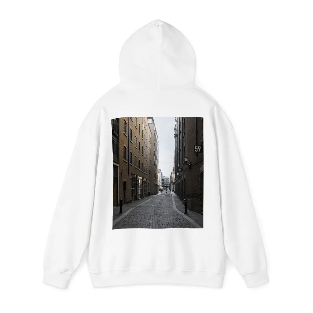 London Cobblestone Alley Brick Buildings Street – Hoodies