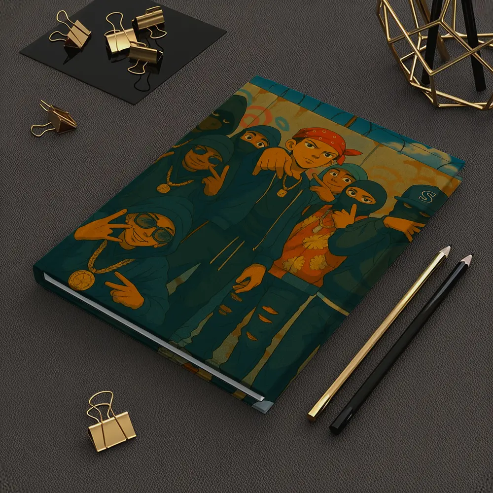 Anime Gang Squad Graffiti Wall Street Art – Notebooks