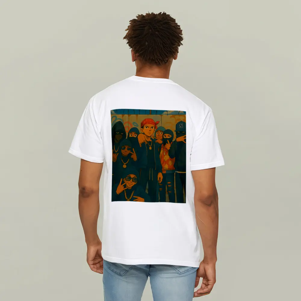 Anime Gang Squad Graffiti Wall Street Art – T-Shirts