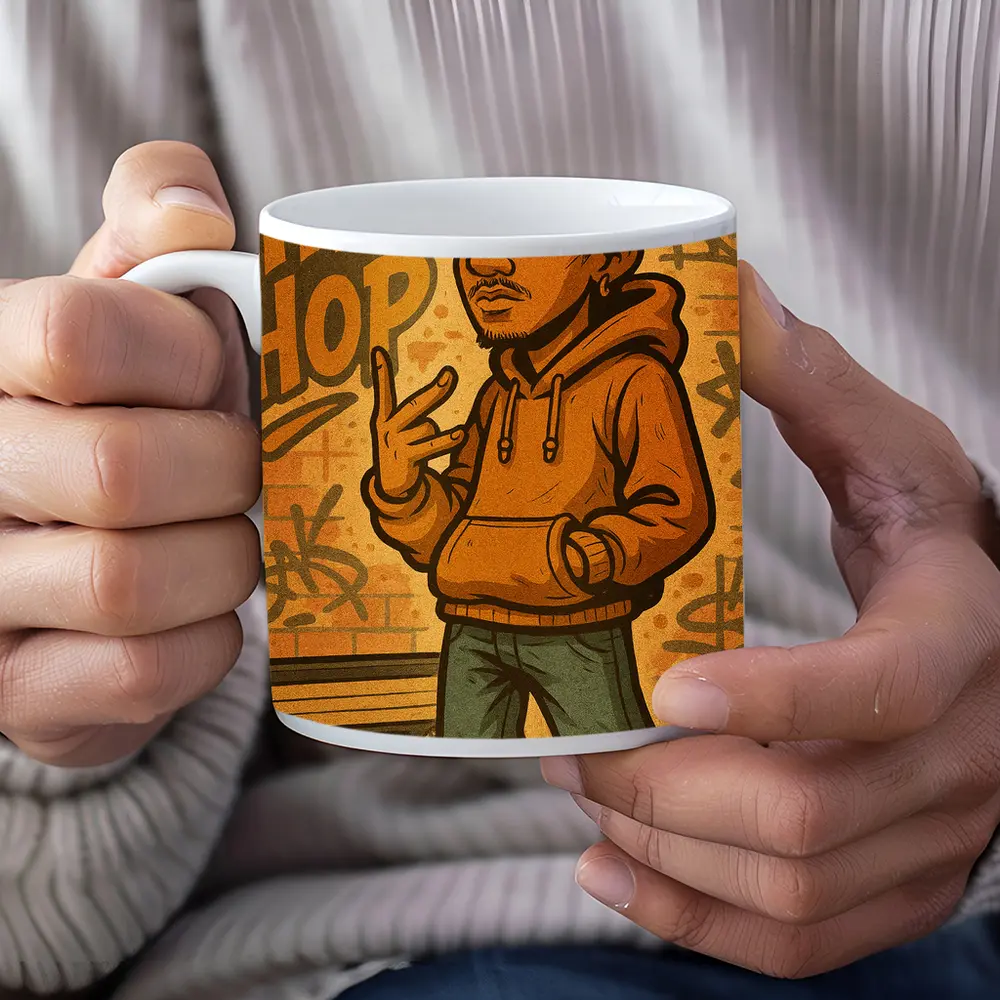 Hip Hop Cartoon Character Graffiti Wall Art – Mugs