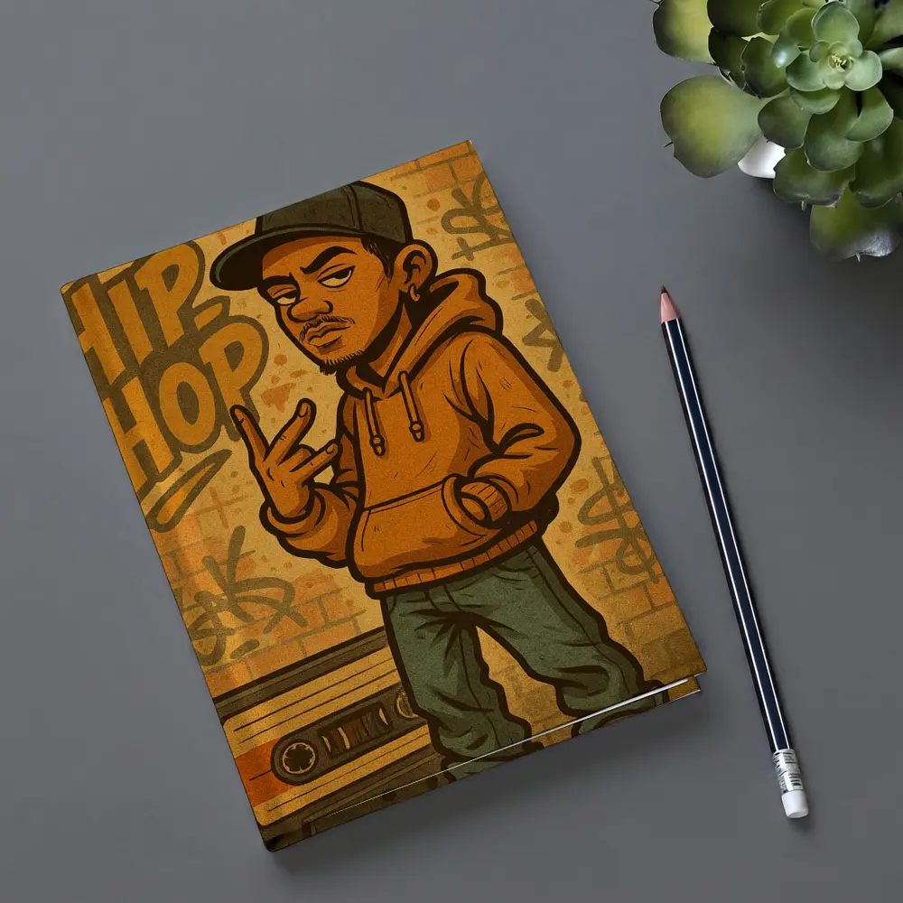 Hip Hop Cartoon Character Graffiti Wall Art – Notebooks