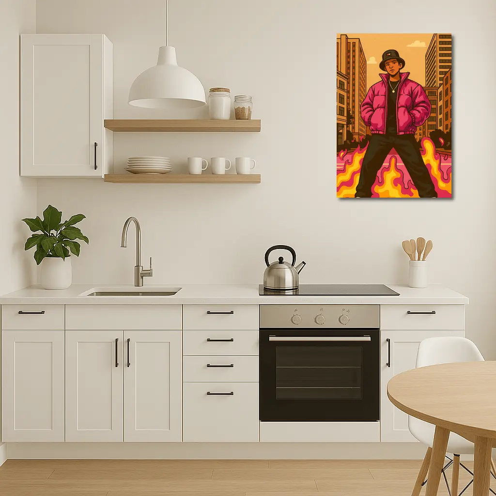 Hip Hop Man Urban Street Art Illustration – Wall Art