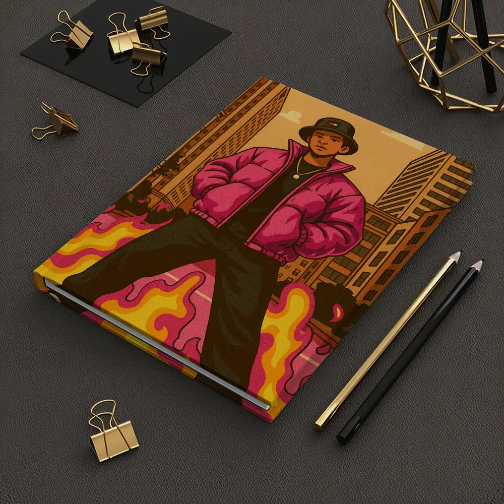 Hip Hop Man Urban Street Art Illustration – Notebooks