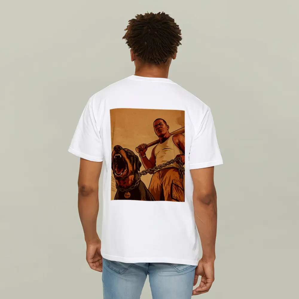 GTA Franklin Rottweiler Dog Urban Art – T-Shirts