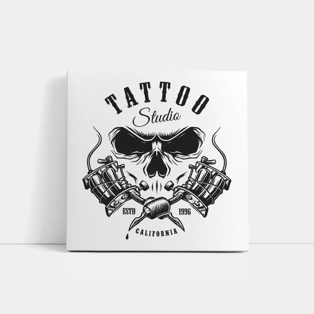 Tattoo Studio Skull Crossed Machines California – Wall Art